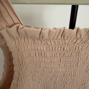 Target Girls Smocked Casual Dress in Light Peach